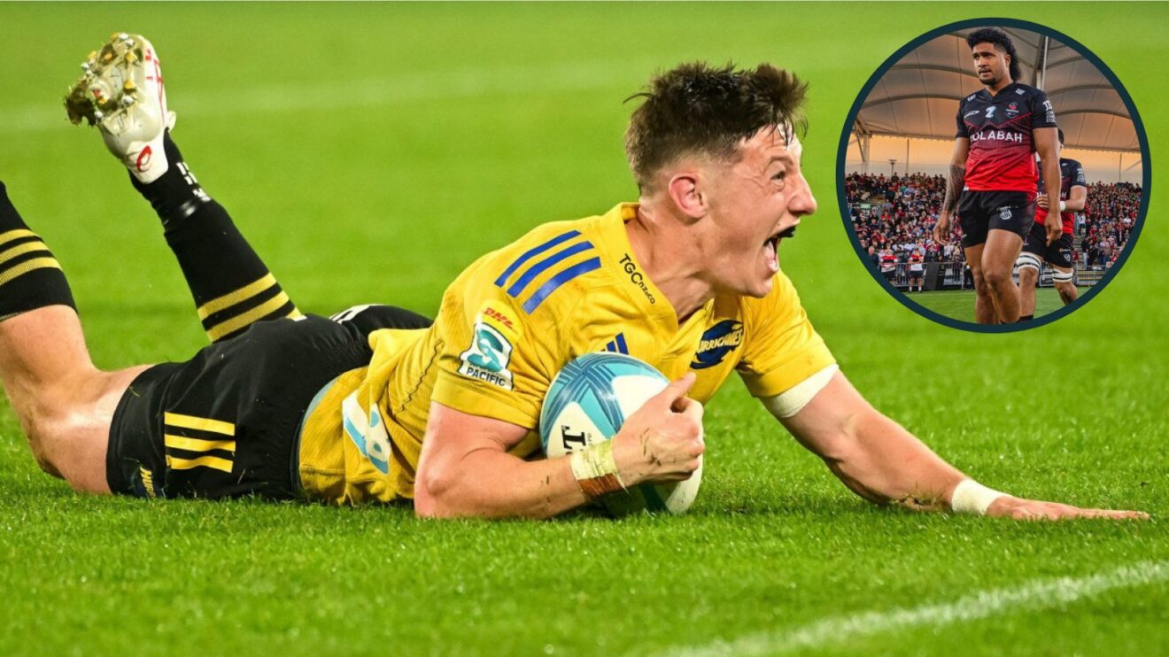 Cam Roigard and Leicester Fainga'anuku photo