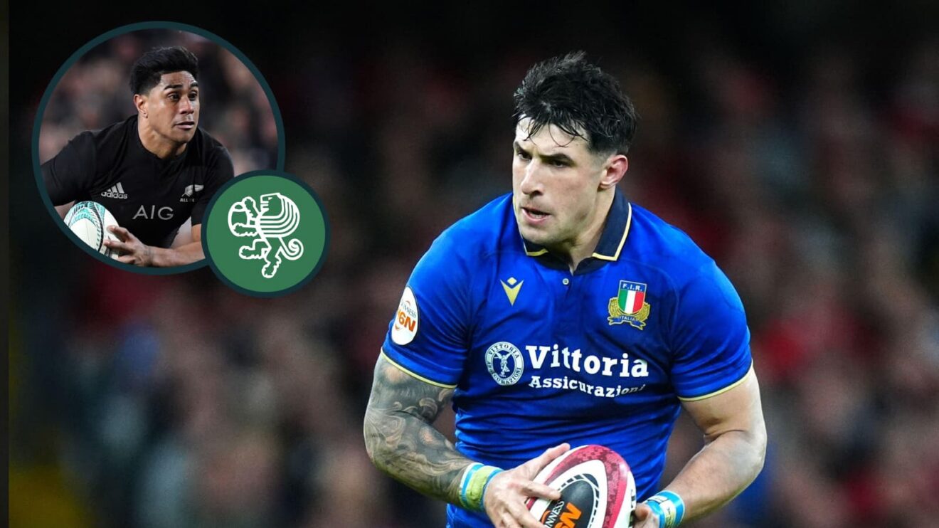two layer image of Tommaso Menoncello and Malakai Fekitoa