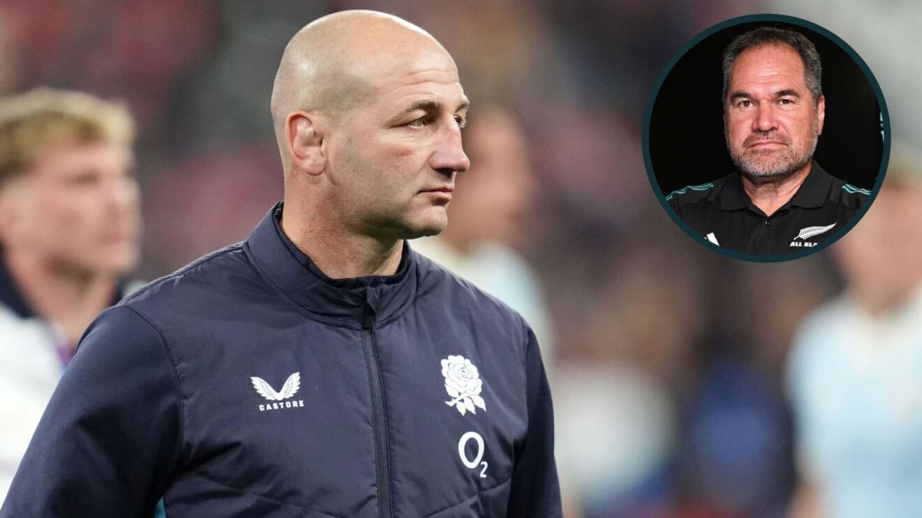 England head coach Steve Borthwick and new All Blacks boss Dave Rennie (inset).